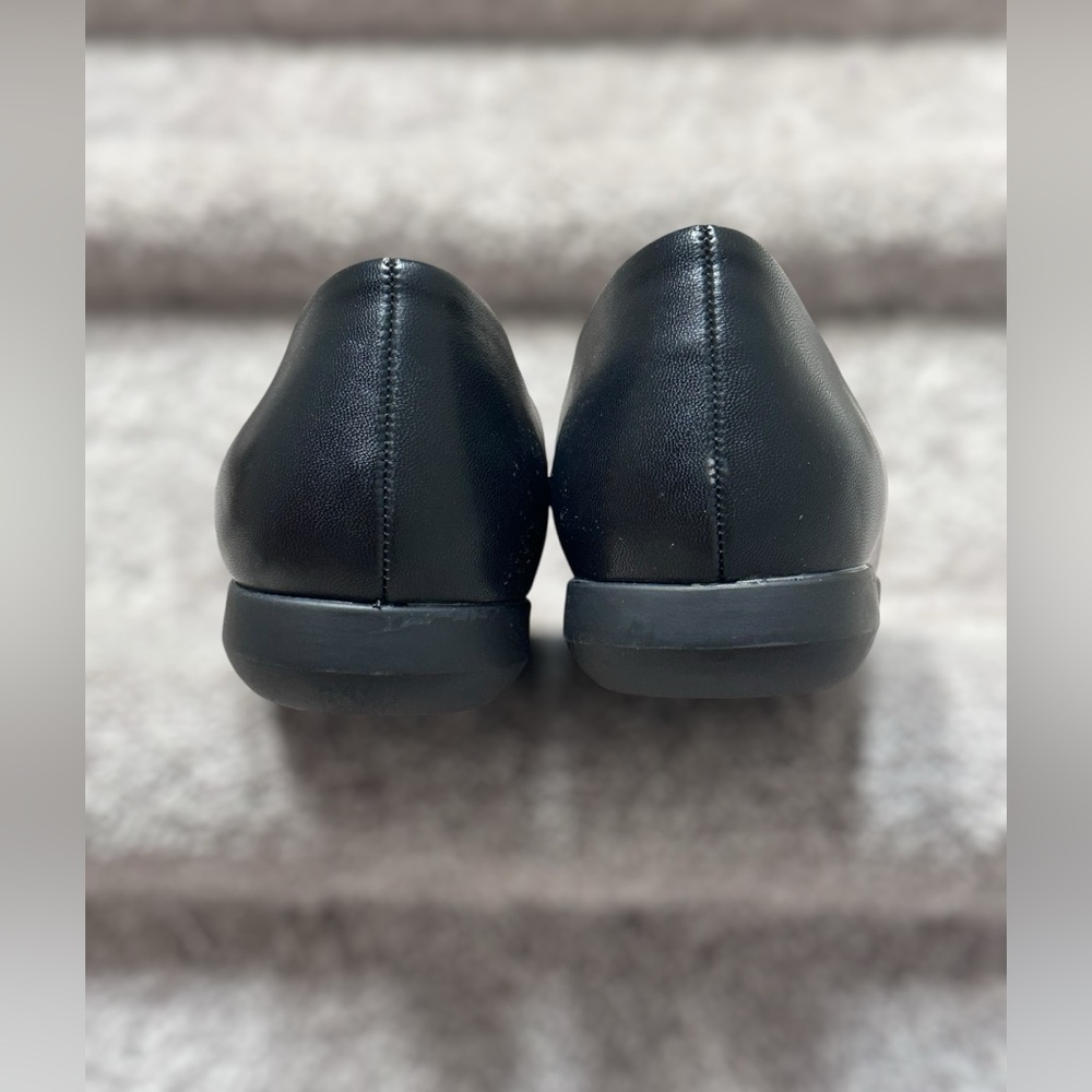 NEW Comfortview The Fay Black Reptile Cap Toe Slip On WIDE Flats Women’s 9.5WW - Picture 5 of 10
